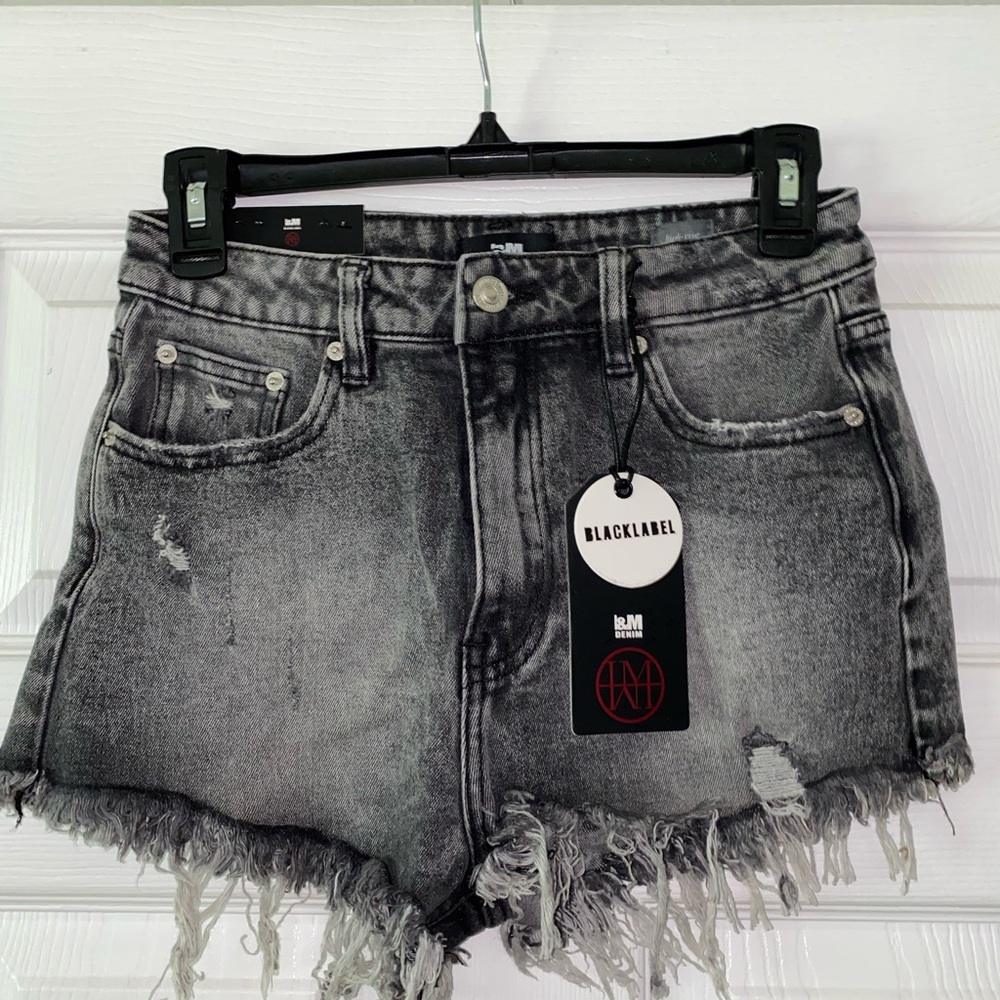 l&M black label high rise shorts